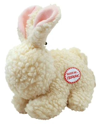 9-inch Soft Plush Fleece Rabbit Dog Toy – Durable & Cuddly