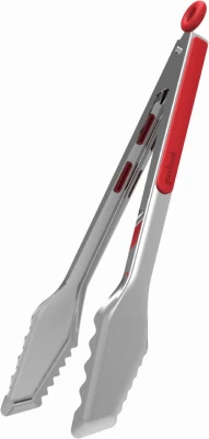 12-inch Locking Kitchen Tongs, Heavy Duty Stainless Steel With No-slip Handle