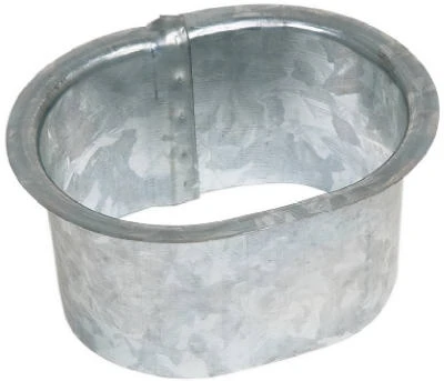 Galvanized Steel 2x3 Inch B Style Narrow Flange Gutter Drop Outlet