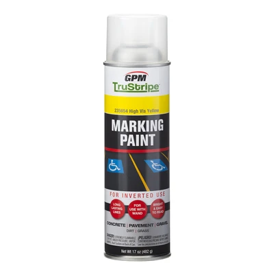 High-visibility Yellow Inverted Aerosol Marking Paint - 17 Oz