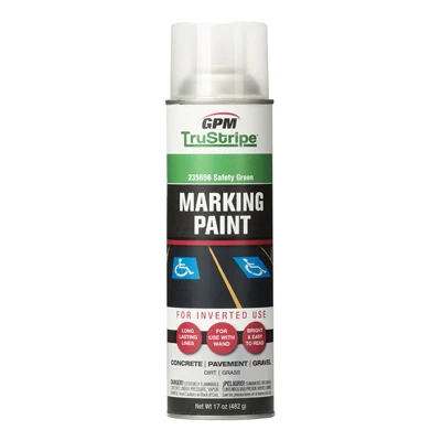 Safety Green Inverted Marking Spray Paint 17 Oz For High Visibility