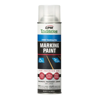 Gpm Inverted Aerosol Handicap Blue Marking Paint 17oz