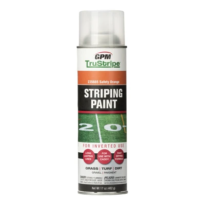 Safety Orange Inverted Aerosol Striping Paint - 17 Oz