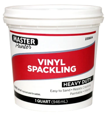 Vinyl Spackling Paste – 1 Quart Ready-to-use Wall Repair
