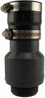 1.5-inch Plastic Inline Sump Pump Check Valve With Flexible Boot