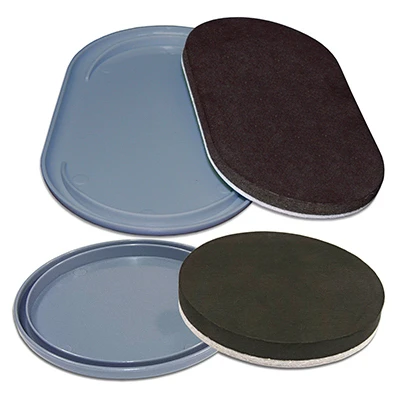 Furniture Felt Glides, 2-in-1 Convertible, Tan Round, 16-pk.