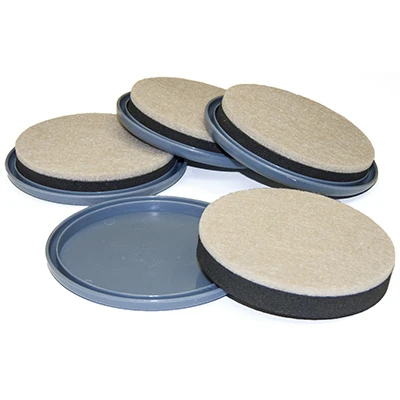 2-in-1 Felt Furniture Glides For Hard Floors & Carpets, 8-pack