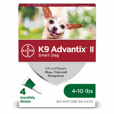 : Flea & Tick Defense For Small Dogs 4-10 Lbs (4 Doses)