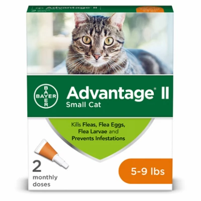 Flea Control For Small Cats 5-9 Lbs – 2 Doses