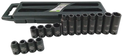 16-piece Metric Impact Socket Set For Heavy-duty Use