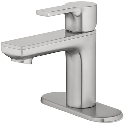 Brushed Nickel Lavatory Faucet With Pop-up Drain