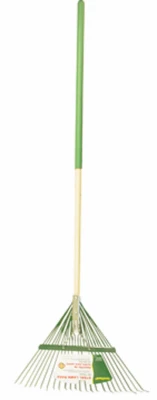 Durable 24-tine Steel Lawn & Leaf Rake For Efficient Yard Care