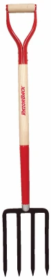 Razorback Heavy-duty 4-tine Spading Fork With Armor D-grip Handle