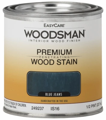 Woodsman Oil Base Interior Stain, Blue Jeans, 1/2 Pint, Model Is16-hp