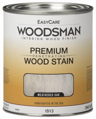 Woodsman Interior Stain, Oil Base, Weathered Oak, Quart
