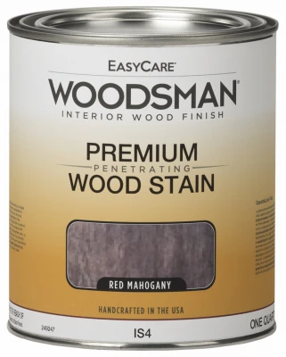 Woodsman Interior Stain, Oil Base, Red Mahogany, Quart Size