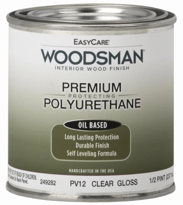 Woodsman Clear Gloss Fast-dry Oil-based Polyurethane Varnish 0.5 Pint