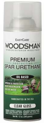 Woodsman 12-oz Clear Gloss Spar Urethane Spray – Indoor/outdoor Protection