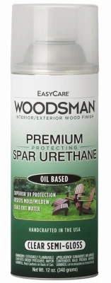 Woodsman Semi-gloss Spar Urethane Clear Spray - 12 Oz