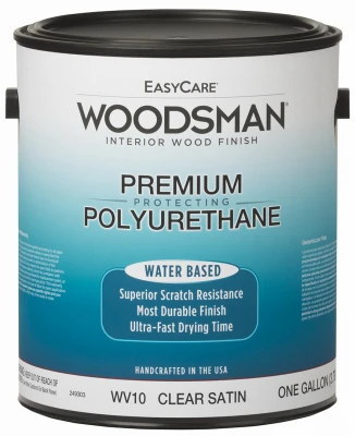Woodsman Fast Dry Clear Satin Water-based Polyurethane, 1 Gallon