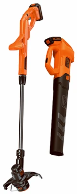 20v Cordless String Trimmer & Axial Blower Combo With Lithium-ion Battery
