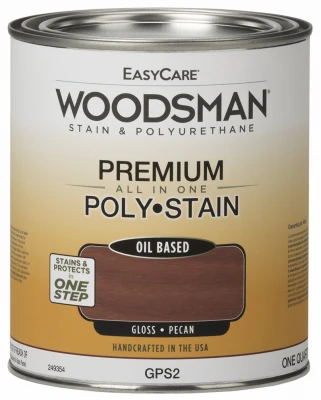 Woodsman Oil-base Gloss Stain & Polyurethane, Pecan, Quart