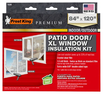 Heavy-duty Weatherproof Patio Door Insulation Kit – 84x120 Inches