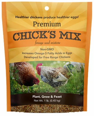 Premium Chickens Mix Grass Seed Blend – 1 Lb Covers 500 Sq Ft