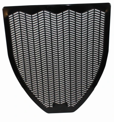 Black 18.5" Urinal Mat With Invigorating Fresh Blast Fragrance