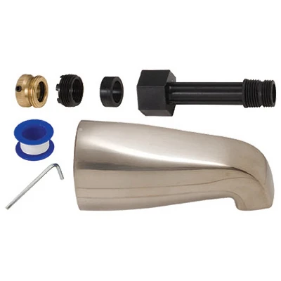 Universal Tub Spout With Satin Nickel Finish, 5-1/8-inch, Model 249-933