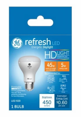 Led Refresh Hd Bulb R20 Daylight 450 Lumens 5 Watt Dimmable