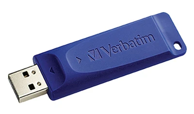 64 Gb Usb Flash Drive, Blue, Retractable Design, Compatible With All Usb Ports