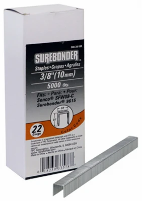 22-gauge Upholstery Staples 5/16" Length - 5000 Pack