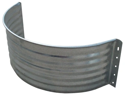 18" Round Window Well Area Wall - 22 Gauge Galvanized Steel Panel