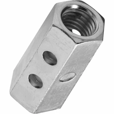 Durable Zinc 1/2-13 Threaded Rod Coupler