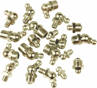 10-pack 1/4-28 Threaded Grease Fittings For Machinery Maintenance