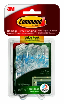 Premium Outdoor Light Clips 32-pack – Damage-free Hanging Solution