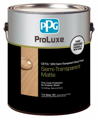 Proluxe Srd Semi-transparent Wood Stain Matte Clear Tint Base - 1 Gallon
