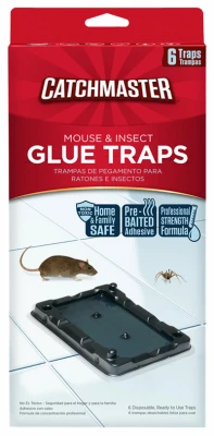 Baited Mouse & Insect Glue Traps – 6 Pack