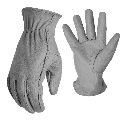 Durable Premium Cowhide Leather Work Gloves For Men - Medium