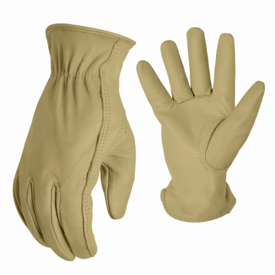 Large Premium Cowhide Leather Work Gloves For Men