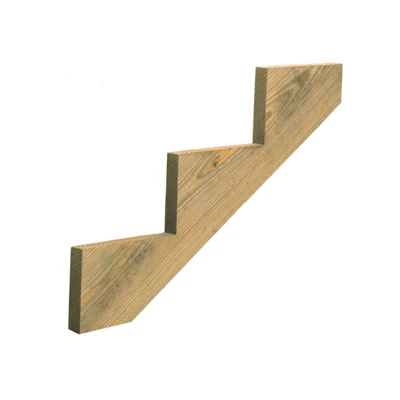 Durable 3-step Stair Stringer - 2x12 Treated Lumber