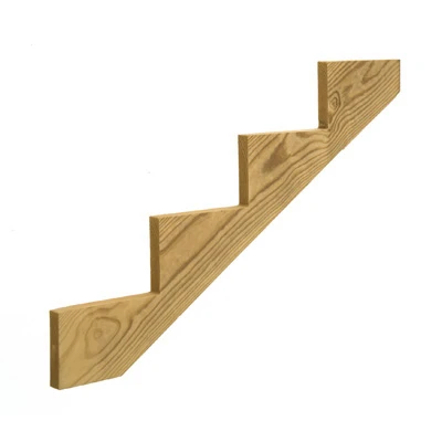 4-step Treated Lumber Stair Stringer 2x12