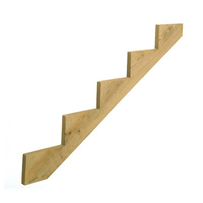 5-step 2x12 Treated Wood Stair Stringer For Outdoor Use