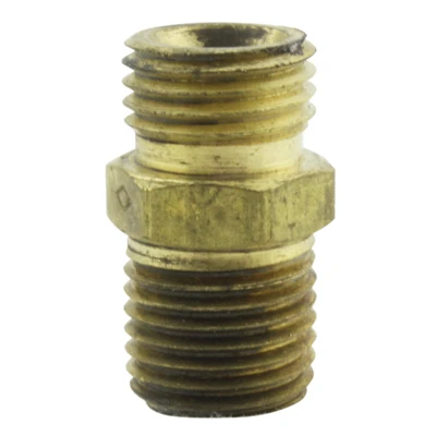 Air Compressor Hose Fitting, Hex Nipple, 1/4 Mnpt X 1/4-in. Nps, 2-pk.