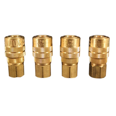1/4" Fnpt M-style Air Compressor Coupler - 4 Pack