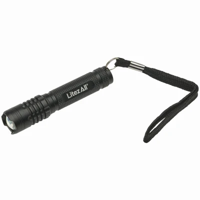 Litezall Mini Tactical Flashlight, 120 Lumen, Flood & Focus Beam