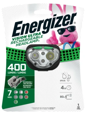Vision Ultra Hd Rechargeable Led Headlamp – Adjustable Brightness & Long-lasting Battery
