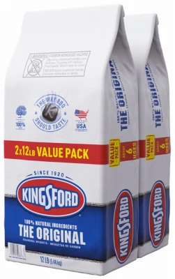 Original Charcoal Briquettes, 12 Lb, 2-pack