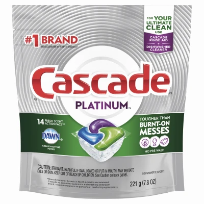 Platinum Fresh Scent Pods Dishwasher Detergent 6.4 Oz Single-pod Pack